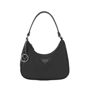 Valentino Orlandi Crescent Shaped Black Shoulder Bag